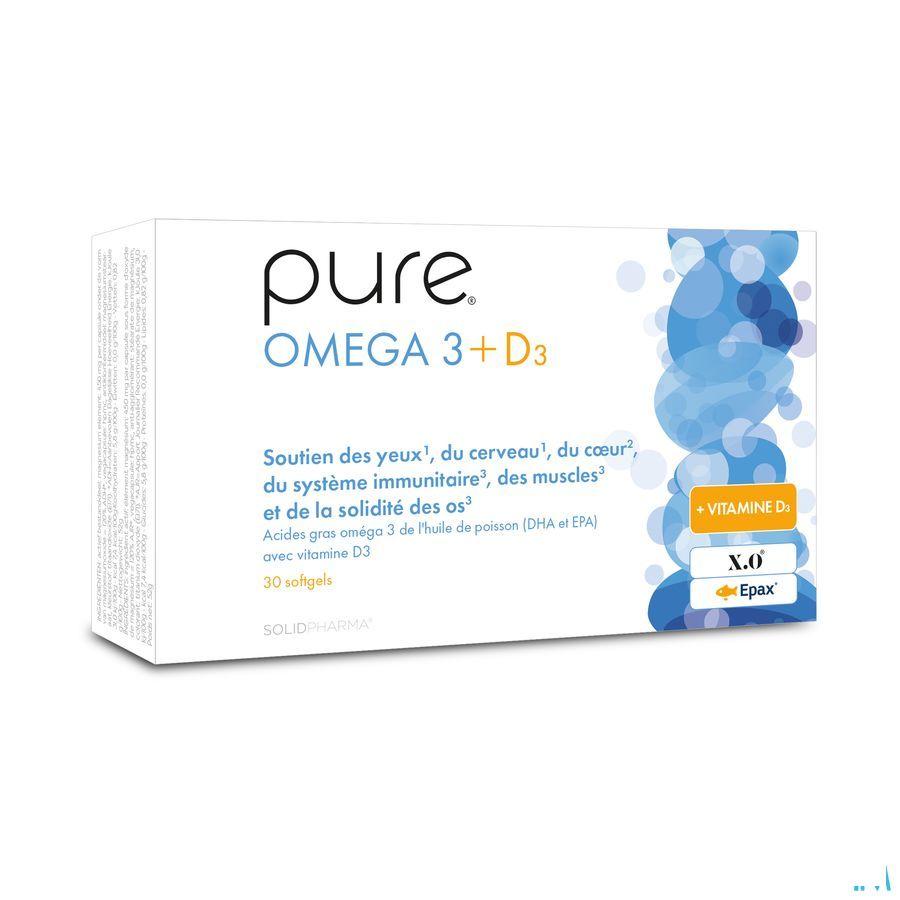 Pure Omega 3 + D3 Softgels 30