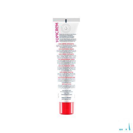 Topicrem Cica Creme Apaisante Tube 40 ml