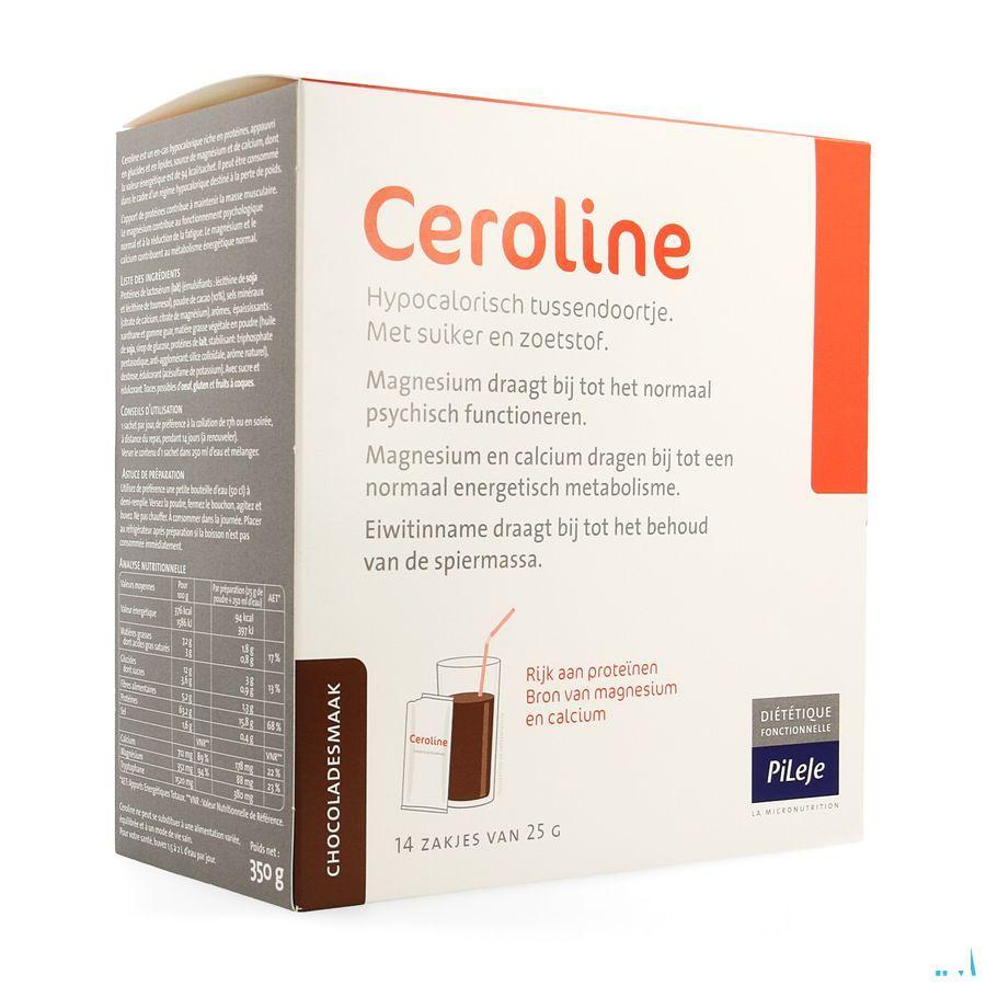 Ceroline Chocolat Poudre Sachets 14x25 gr  -  Pileje