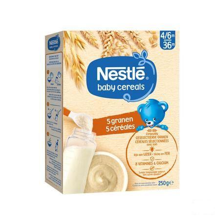 Nestle Baby Cereals 5 Granen 250 gr  -  Nestle