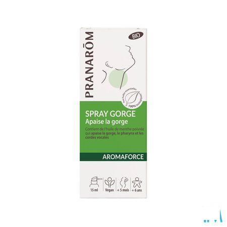 Aromaforce Bio Verzachtende Keelspray 15 ml  -  Pranarom