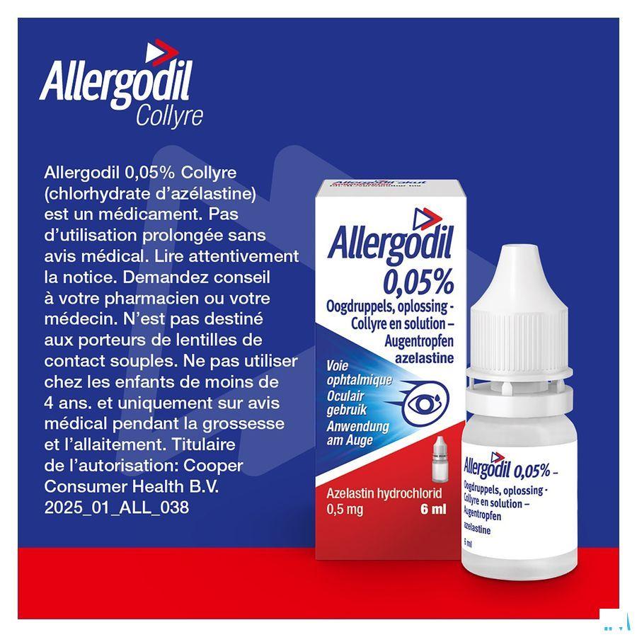 Allergodil Collyre Flacon 6 ml