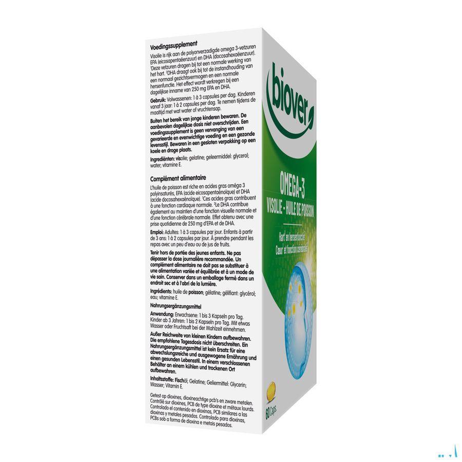 Biover Omega 3 Huile Poisson Caps 60  -  Perrigo