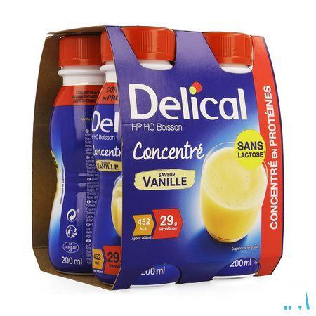 Delical Geconcentr. Vanille 4x200 ml  -  Bs Nutrition