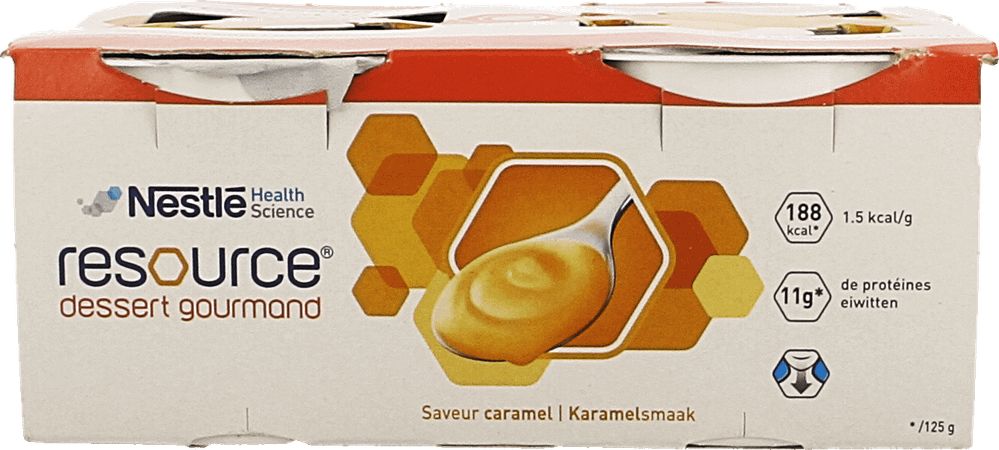 Resource Dessert Gourmand Caramel 4x125 gr  -  Nestle