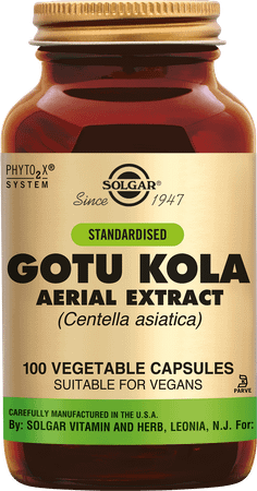 Gotu Kola Aer. Extr (aziat. Waternavel) V-Capsule 60  -  Solgar Vitamins
