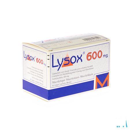 Lysox Gran Zakjes 30x600 mg  -  Menarini