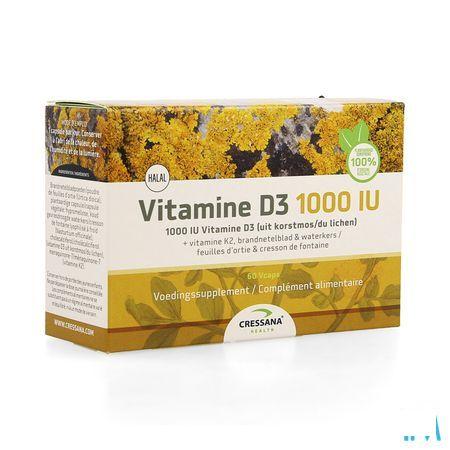 Vitamine D3 1000Iu + K2 Plantaardig Caps 60