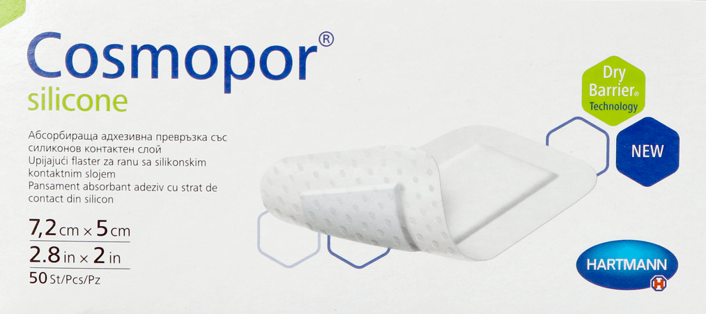 Cosmopor Silicone 7,2X 5cm 50