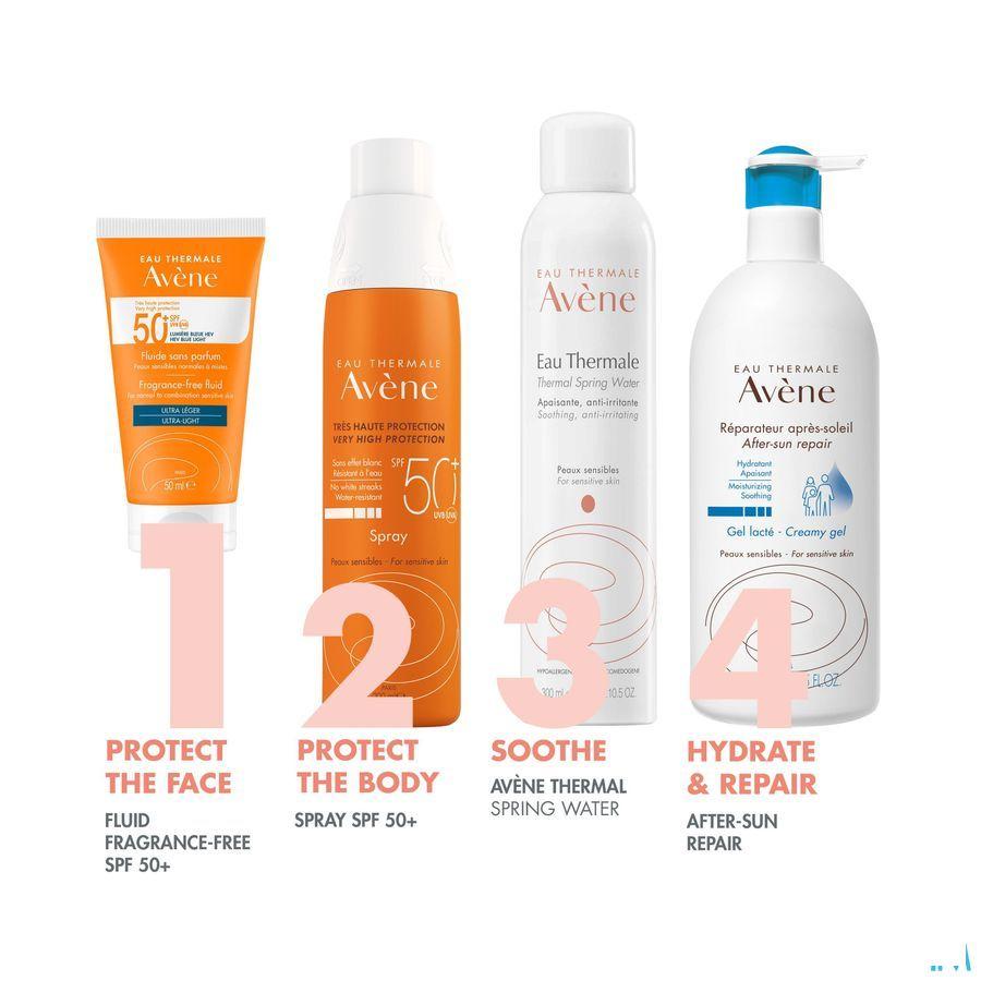 Avene Zon Ip50 + Fluide Zonder Parfum 50 ml  -  Avene