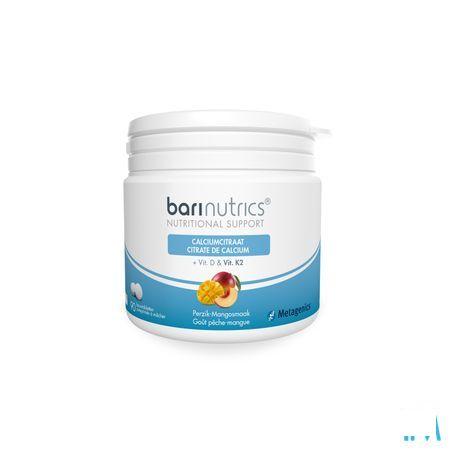 Barinutrics Calciumcitraat Perzik-Mango Kauwcomp90  -  Metagenics