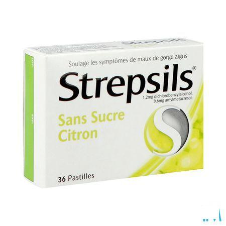 Strepsils Sans Sucre Citron Pastille 36