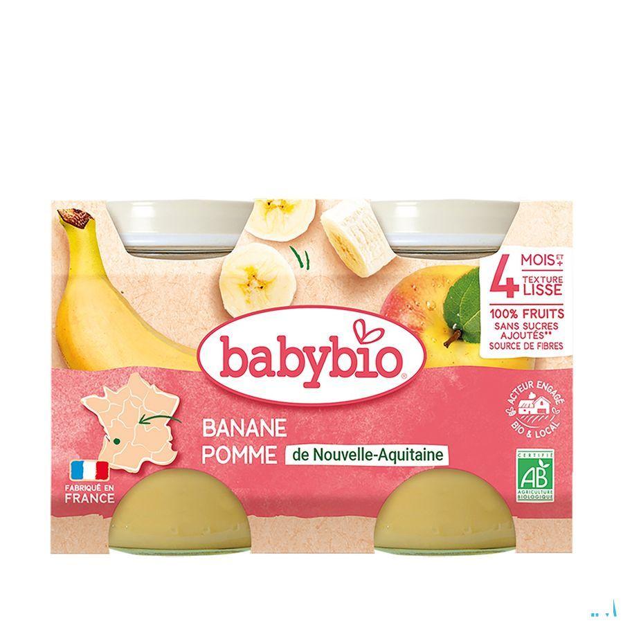 Babybio Potjes Appel-Banaan 2X130g