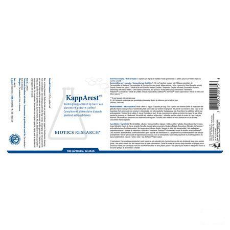 Biotics Kapparest 180 gélules  -  Energetica Natura