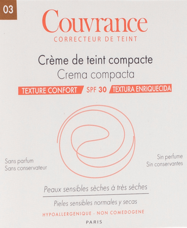 Avene Couvrance Creme Teint Tabletten03 Sable Confort  -  Avene Avene Couvrance Creme Teint Tabletten03 Sable Confort  -  Avene
