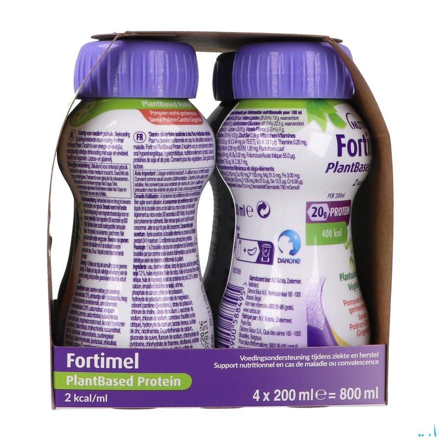 Fortimel Plantbased Pr.2Kcal Pom./Wor./Gem.4X200 ml  -  Nutricia