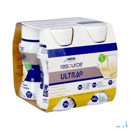 Resource Ultra+ Vanillesmaak 4X125 ml