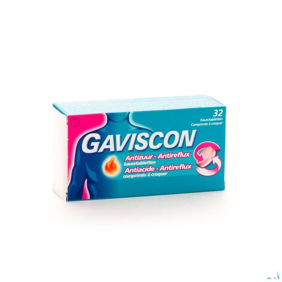 Gaviscon Antizuur Kauwtabletten 32
