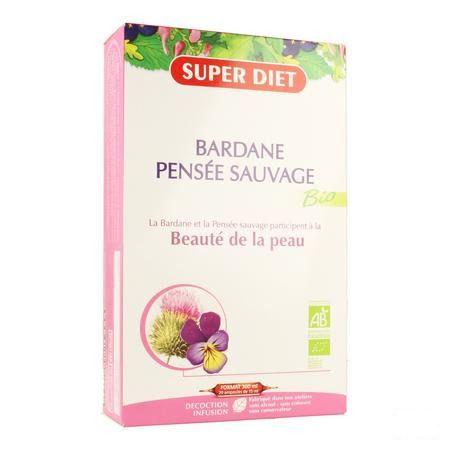 Super Diet Bardane-pensee Sauvage Bio Ampoule 20x15 ml  -  Superdiet Laboratoires