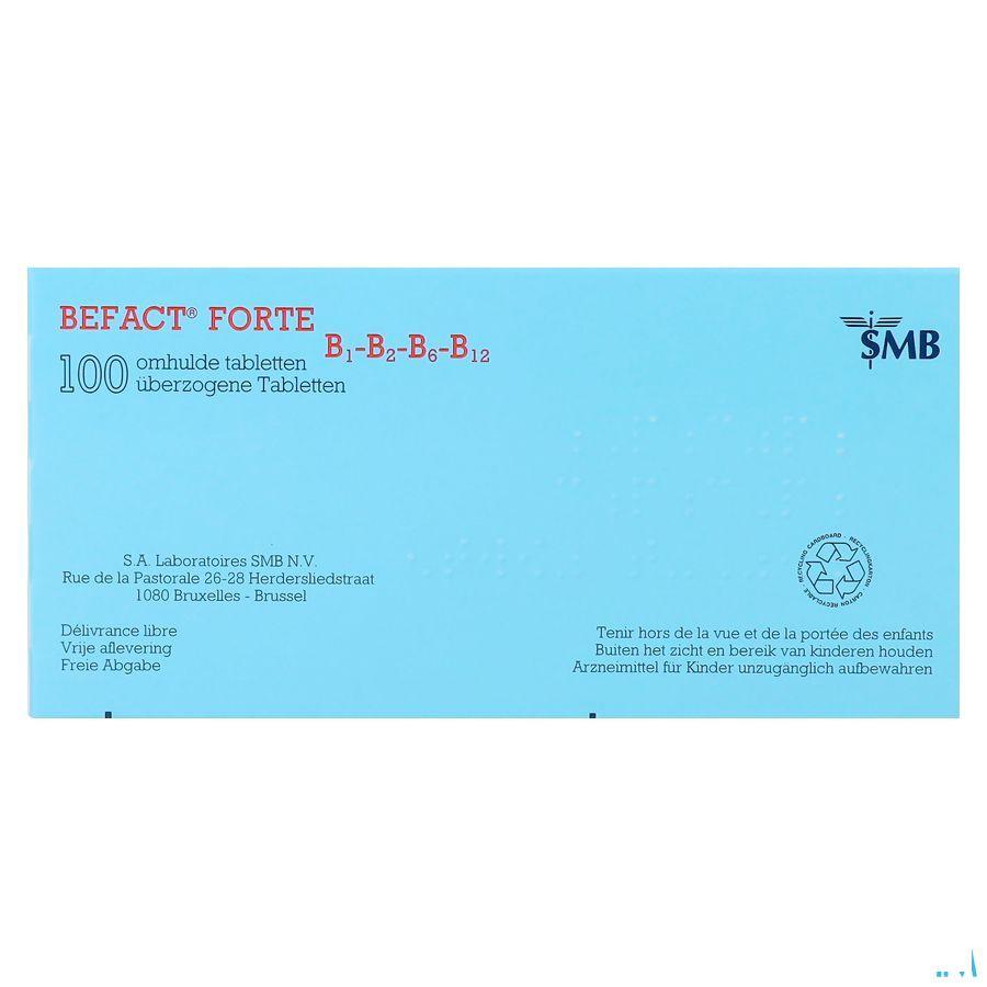 Befact Forte B1-B2-B6-B12 Omhulde Tabl 100
