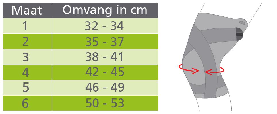 Ligastrap Kniebrace Zwart T3 2170  -  Thuasne Benelux