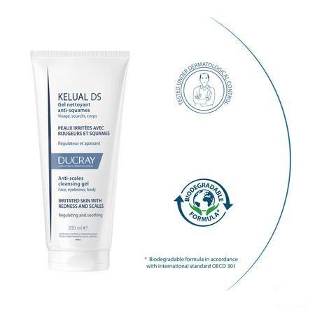 Ducray Kelual Ds Reinigingsgel A/Schilfers200 ml