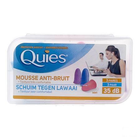 Quies Protection Auditive Mousse Disco 3 Paires  -  Quies