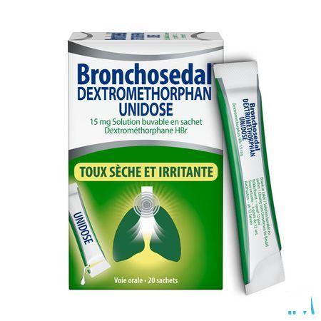 Bronchosedal Dextromethor.15 mg Sol Sach 20X5  ml Ud