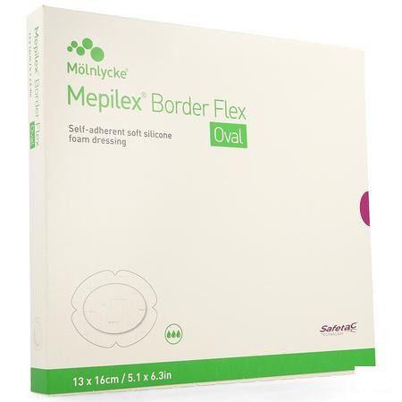 Mepilex Border Flex Oval Verb 13X16Cm 5 583300