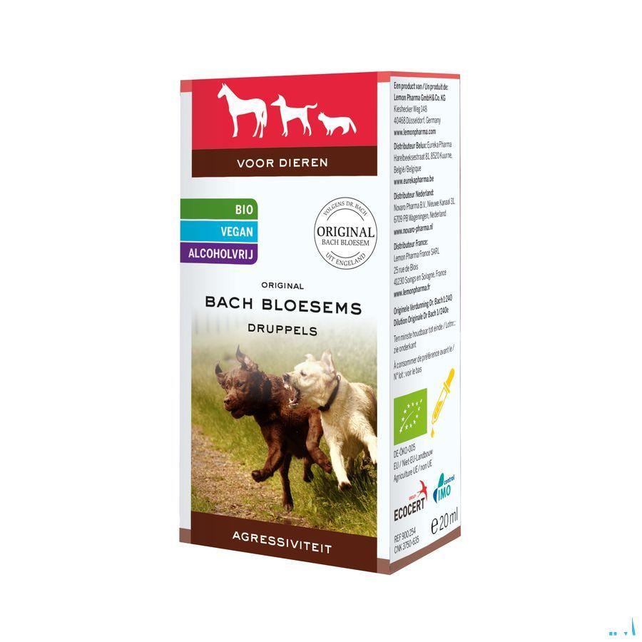 Bachbloesem Dieren Agressiviteit Druppels 20 ml  -  Eureka Pharma