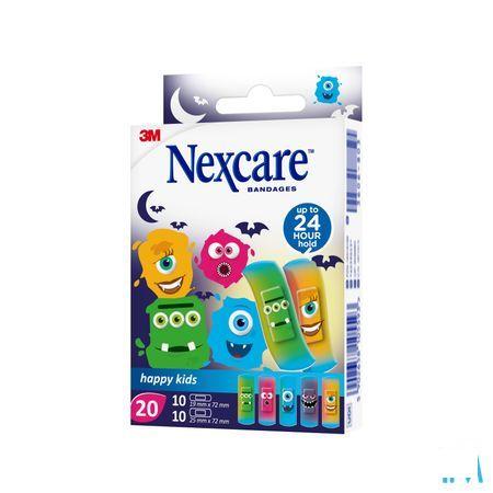 Nexcare 3m Happy Kids Monstres Pansement 20 N0920mo  -  3M