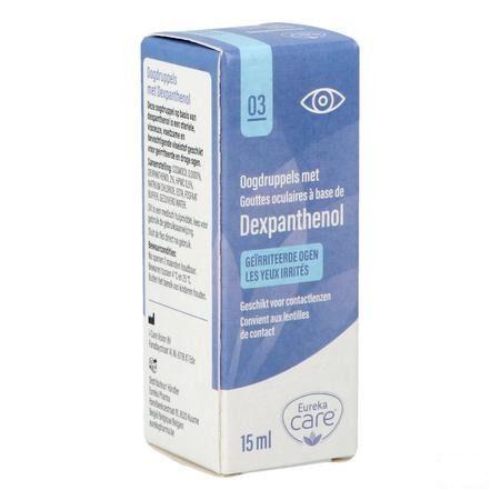 Eureka Care Oogdr.Irrit.Ogen Dexpanth.Prov.B5 15 ml  -  Eureka Pharma