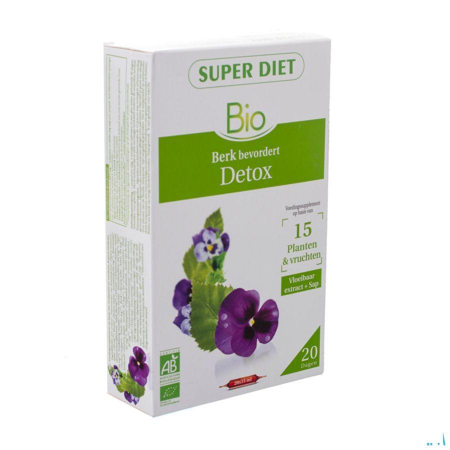 Super Diet Complexe Detox Bio Ampullen 20x15 ml  -  Superdiet Laboratoires