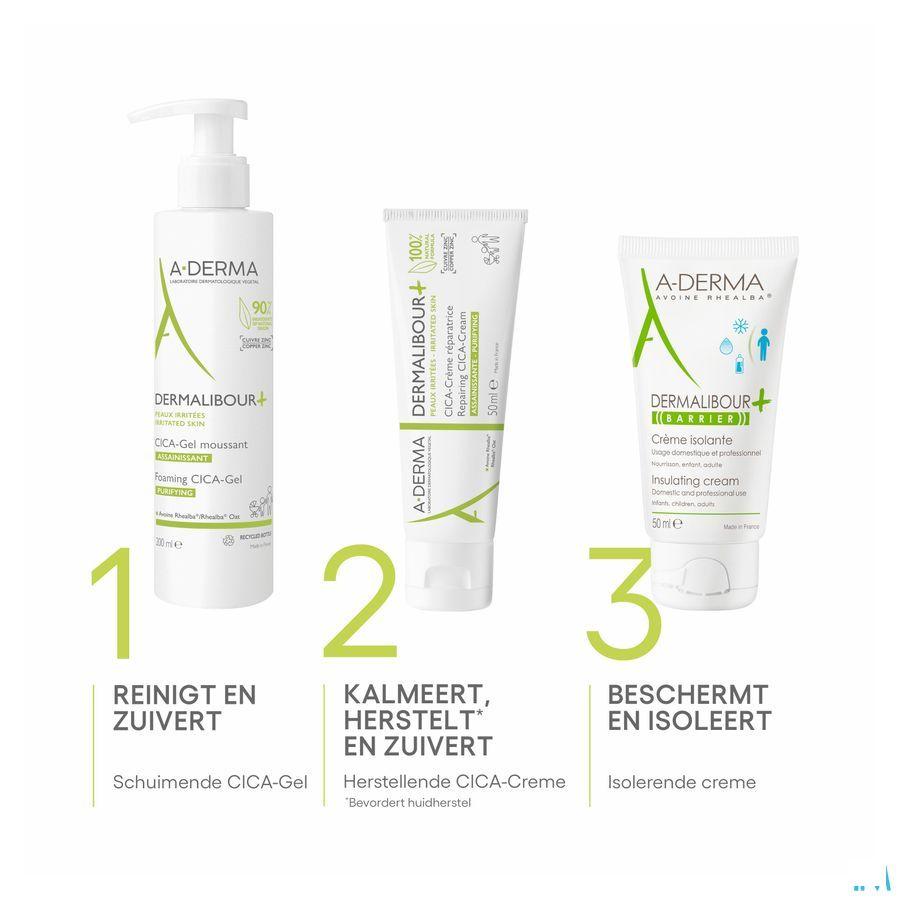 Aderma Dermalibour + Herstellende Creme Tube 50 ml  -  Aderma