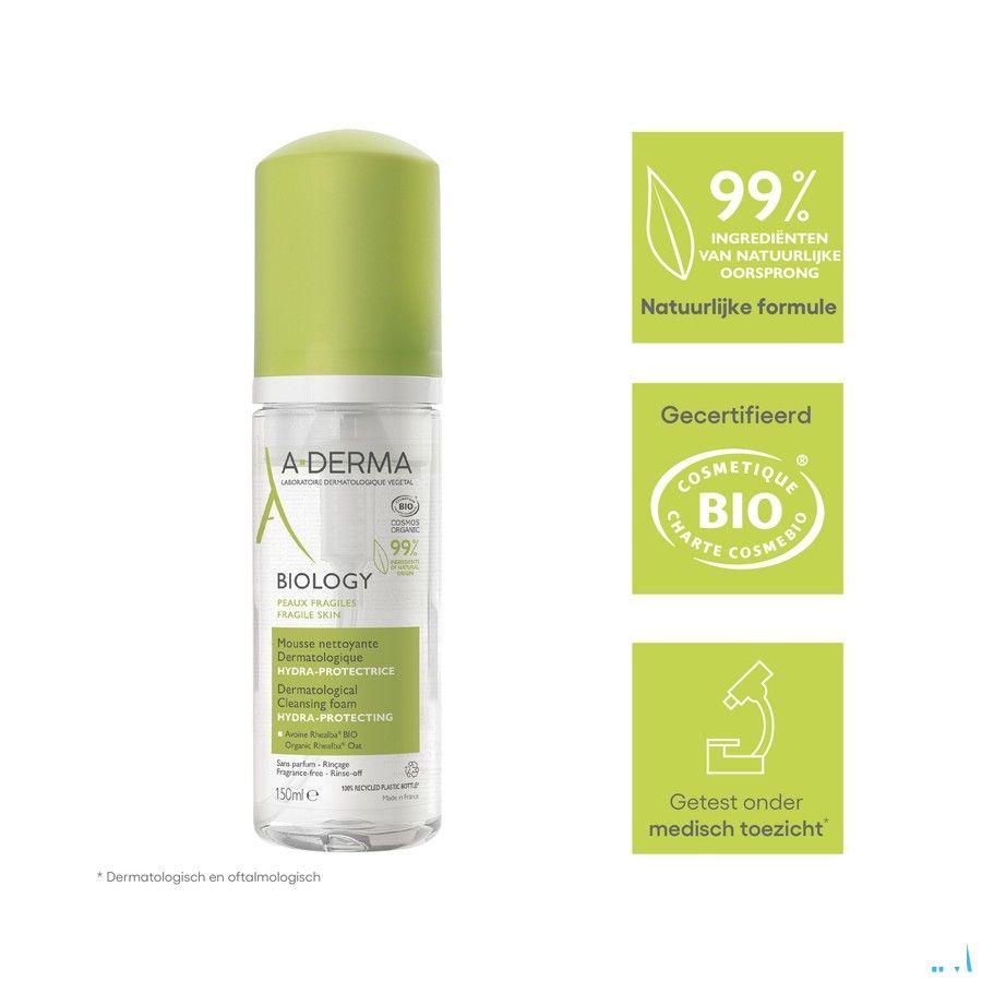 Aderma Biology Mousse Nettoyante Hydra Prot. 150 ml