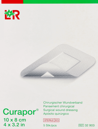 Curapor Verband Chirurg. Steriel 10cmx 8cm 5 32903  -  Lohmann & Rauscher