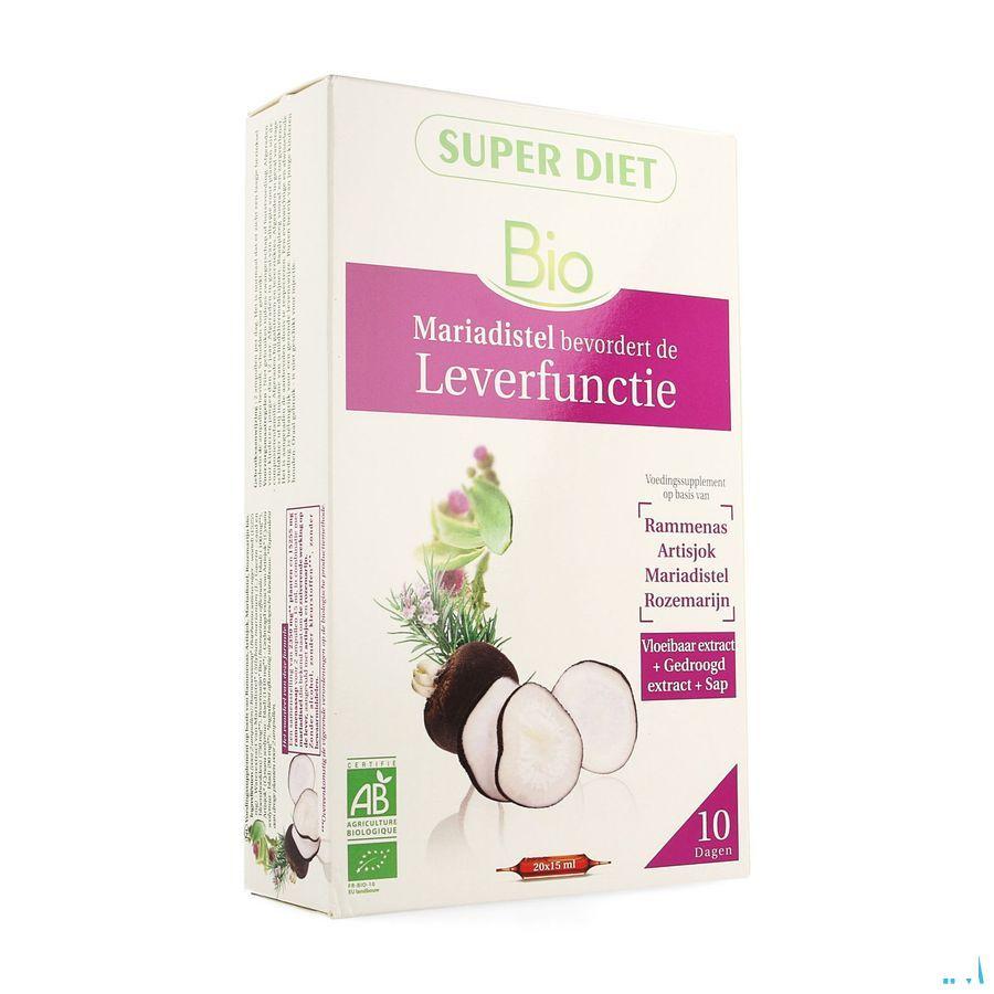 Super Diet Complexe Spijsvertering Bio Ampullen 20x15 ml  -  Superdiet Laboratoires