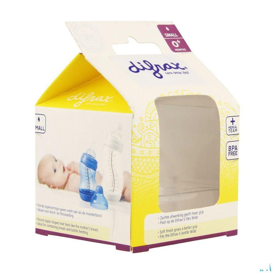 Difrax Flessenspeen Natural Wide Small 675  -  Difrax