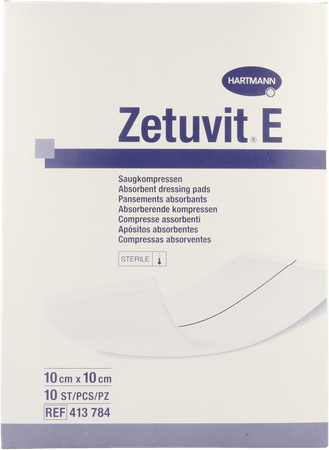 Zetuvit E 10x10cm St. 10 P/s  -  Hartmann