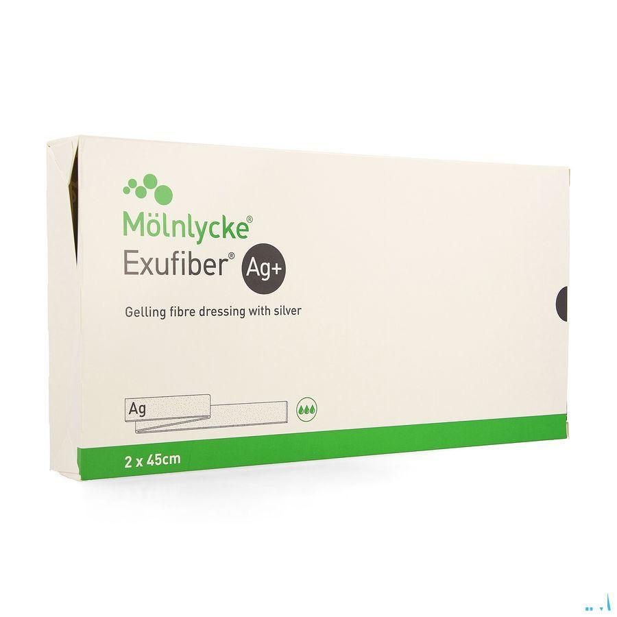 Exufiber Ag Gel.Fibre Dressing St Meche 2,0 x 45 5