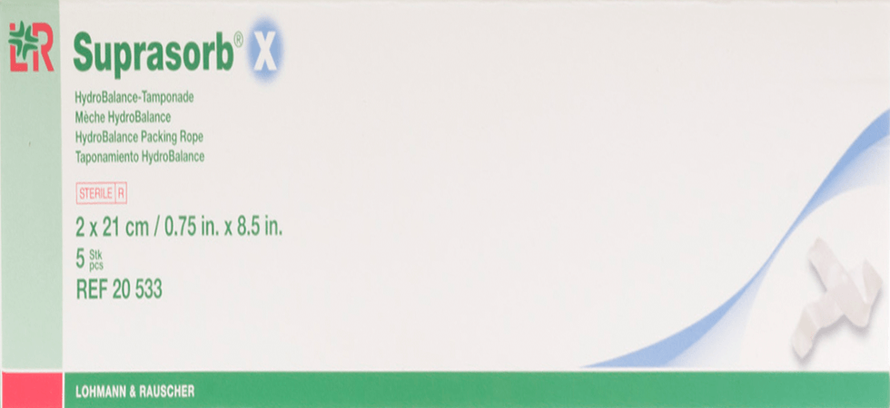 Suprasorb X Meche Cellulose Ster 21x 2cm 5 20533  -  Lohmann & Rauscher
