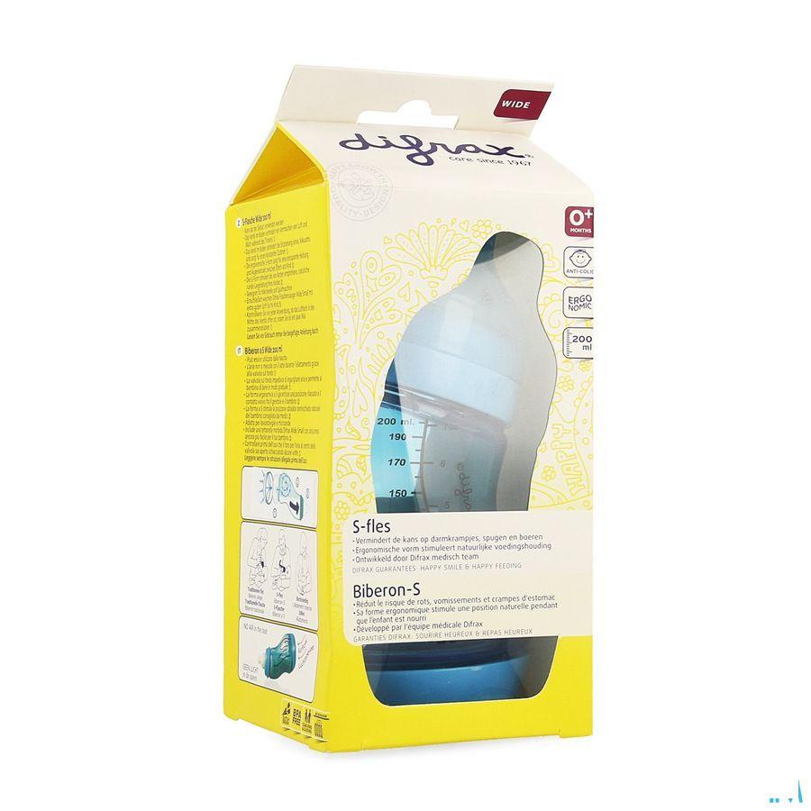 Difrax Biberon-s Wide 200 ml  -  Difrax