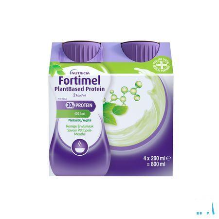 Fortimel Plantbased Protein Pet.Pois-Menthe4X200 ml