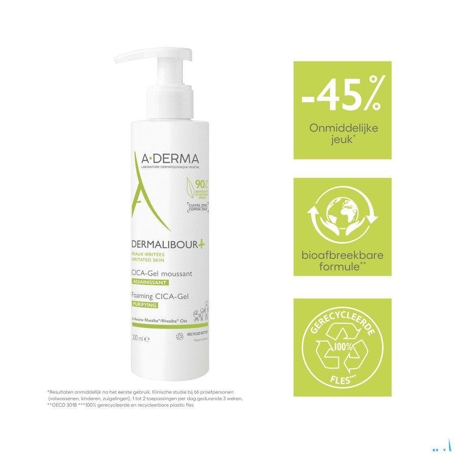 Aderma Dermalibour+ Cicagel Moussant 200ml  -  Aderma