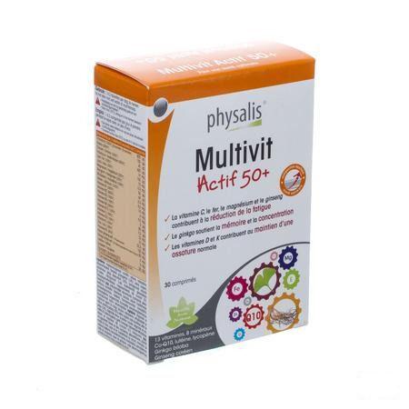 Physalis Multivit Actif 50 + Tabletten 30 P10322  -  Keypharm