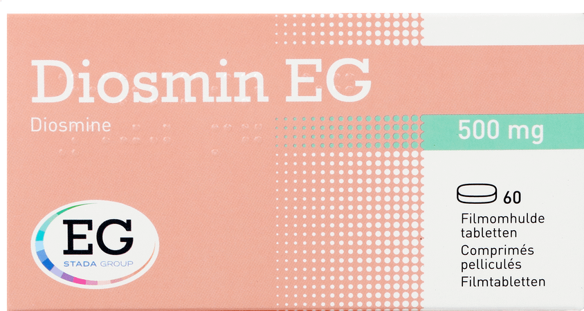 Diosmin Eg 500 mg Comp Pell 60  -  EG
