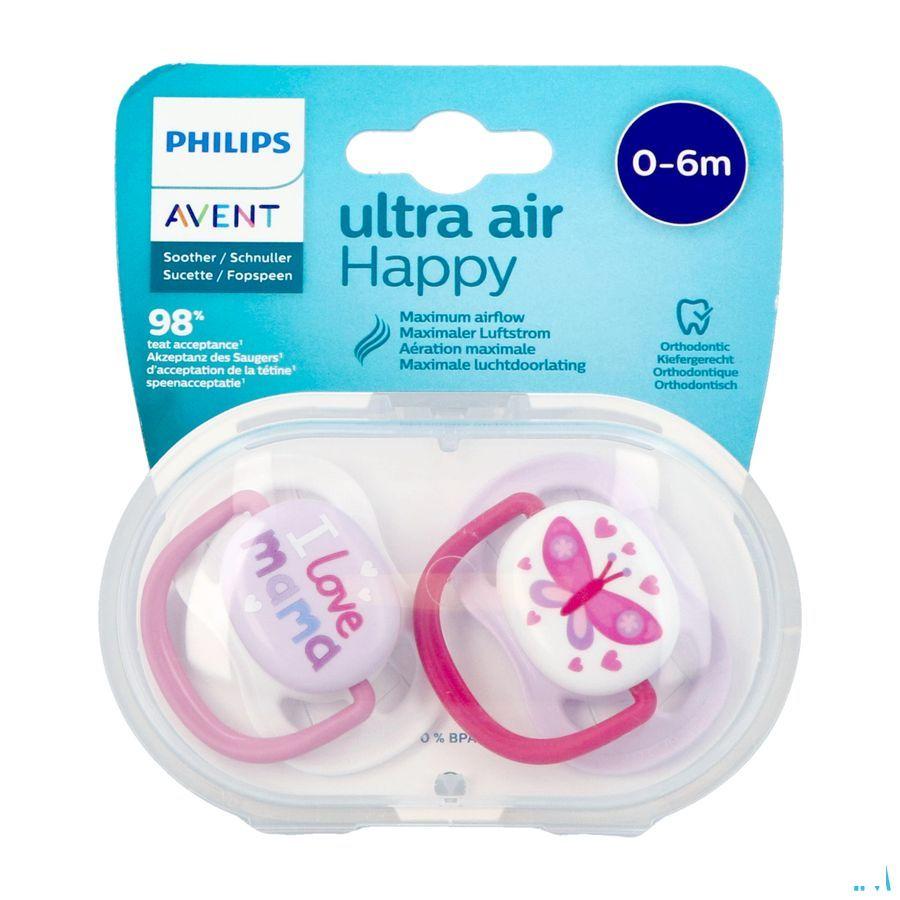 Philips Avent Fopspeen 0M+ Happy Girl  -  Bomedys