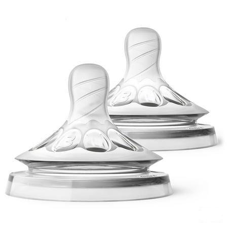 Philips Avent Natural 2.0 Zuigspeen 3 Gaatjes Scf043/27  -  Bomedys