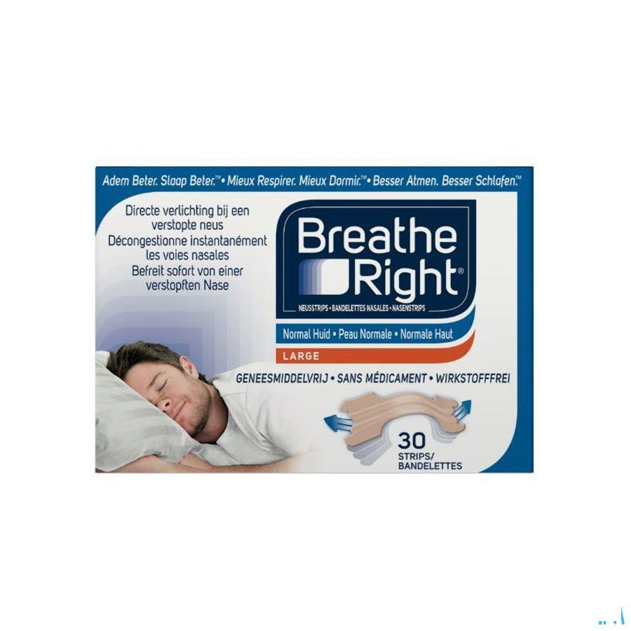 Breathe Right Tan Large 30 Pack
