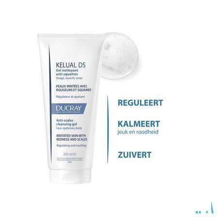 Ducray Kelual Ds Reinigingsgel A/Schilfers200 ml